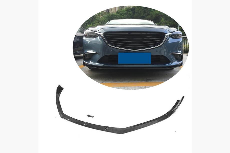 Mazda 6 2012–2024 Karbonový přední lip na nárazník Lip V2 (2017-2019, karbon) Image