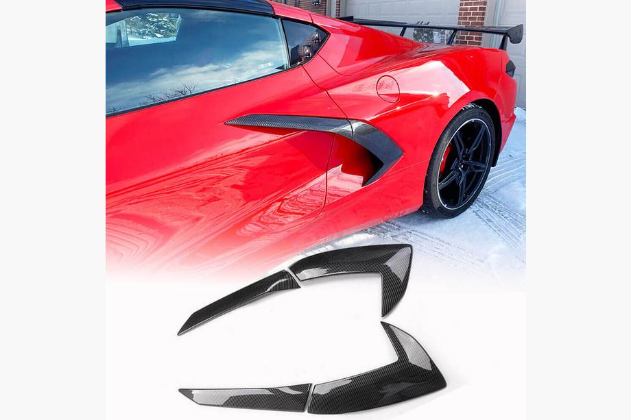 Chevrolet Corvette C8 2019– Karbonové nástavce na zadní blatníky (2019-2022, karbon) Image