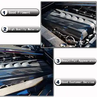 Kryt motoru (2019-2022, karbon) Chevrolet Corvette C8 2019– fotografie 3