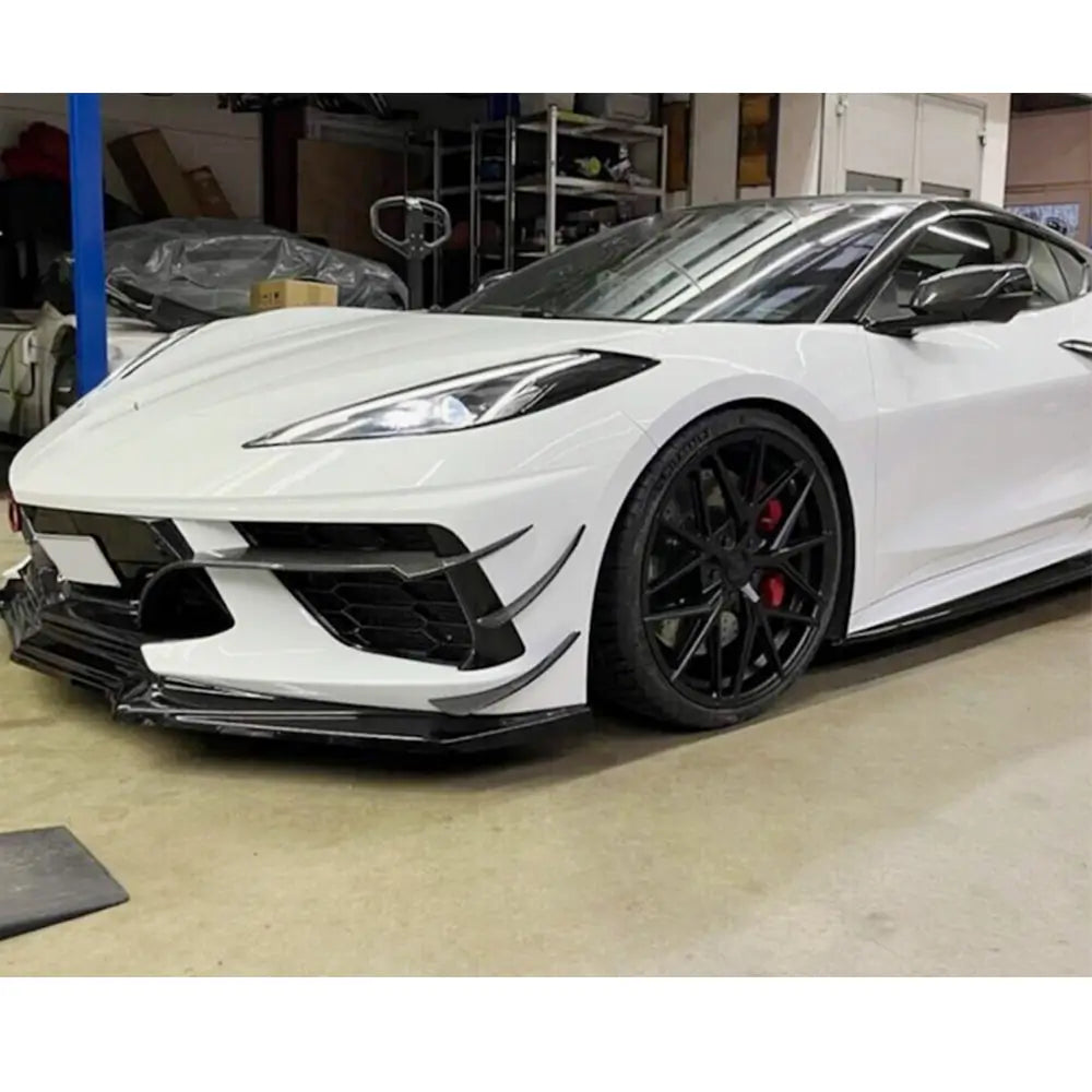 Nástavce na přední nárazník (2019-2022, karbon) Chevrolet Corvette C8 2019– fotografie 2