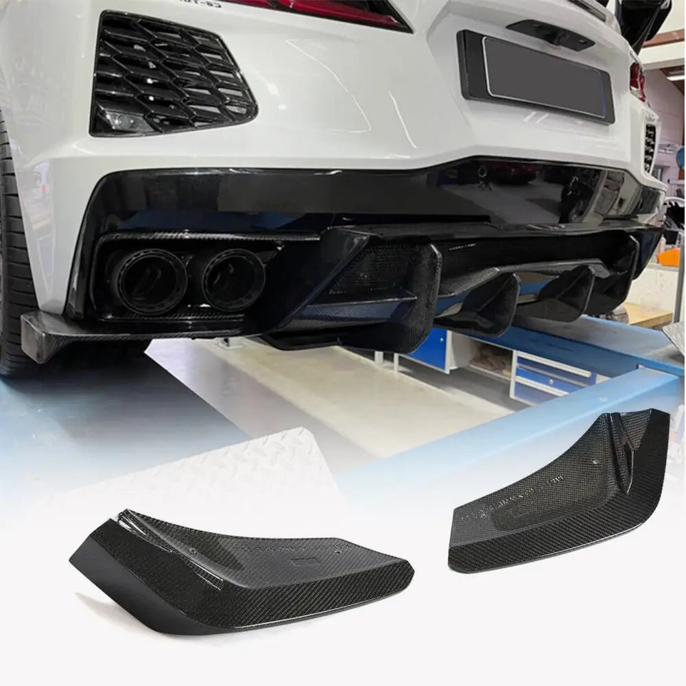 Kryt zadního nárazníku (2019-2022, karbon) Chevrolet Corvette C8 2019– fotografie 1