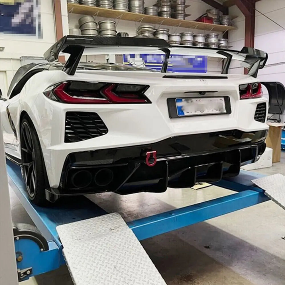 Kryt zadního nárazníku (2019-2022, karbon) Chevrolet Corvette C8 2019– fotografie 2
