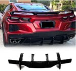 Chevrolet Corvette C8 2019– Difuzor zadního nárazníku V2 (2019-2022, karbon) fotografie 7