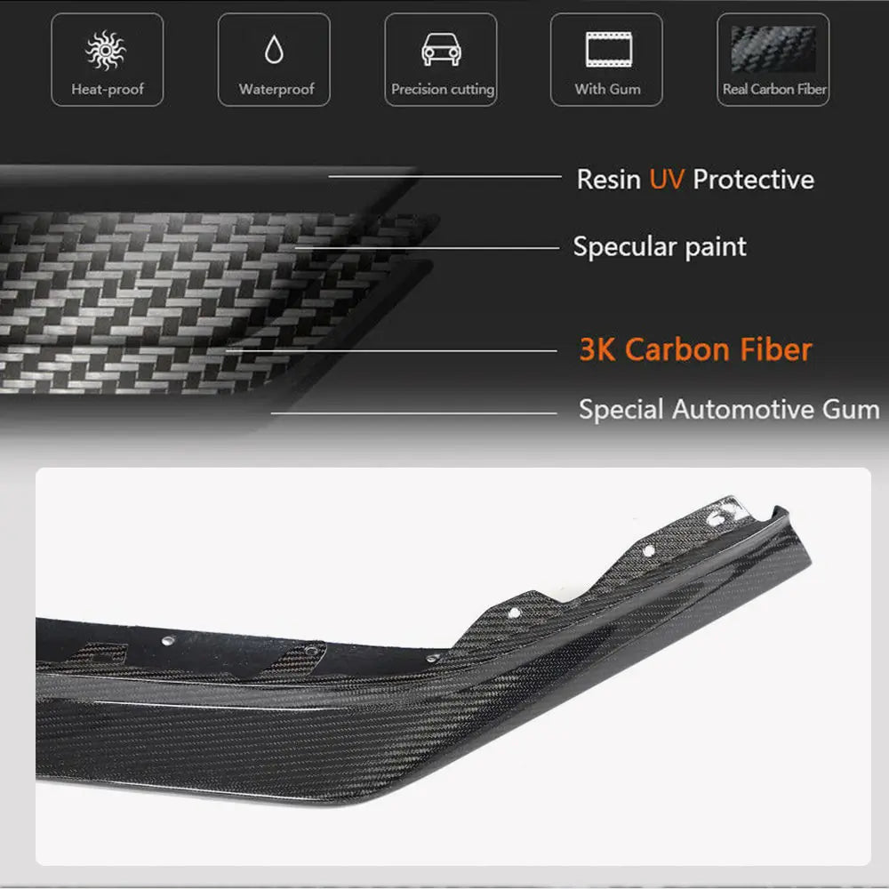 Přední lip spoiler na nárazník (pro Z06, 2020-2024, karbon) fotografie 3
