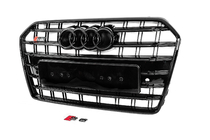 Audi A6 C7 2011–2017 Přední černá maska chladiče S-Style (2014-2017) fotografie 3