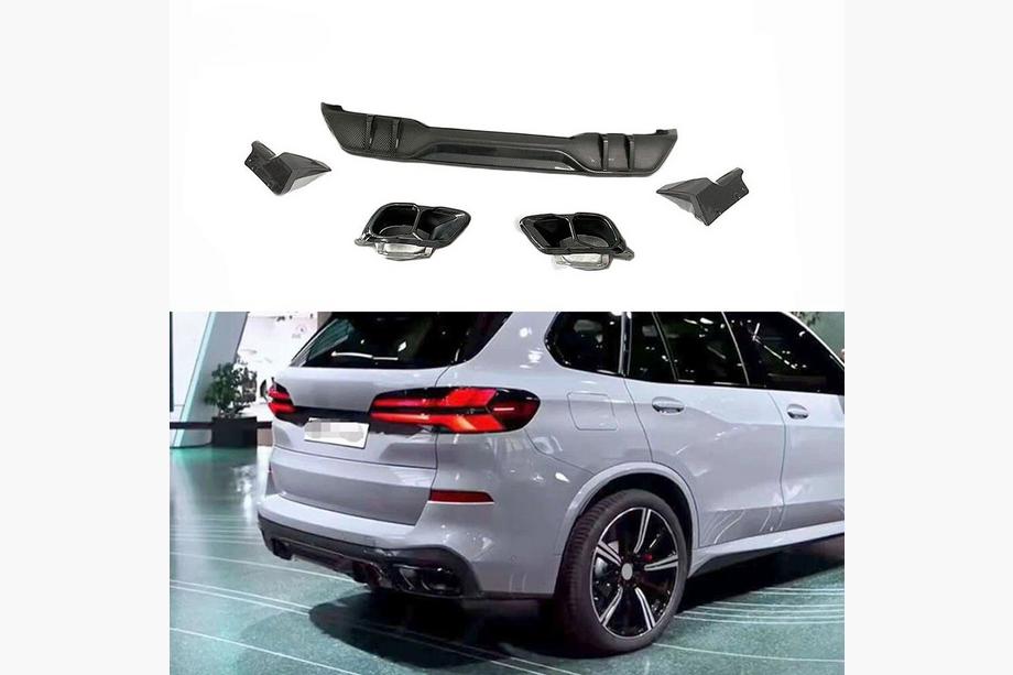 BMW X5 G05 2019–2026 Difuzor zadního nárazníku Paradigma (pro M-Sport, 2023+, pravý karbon) Image