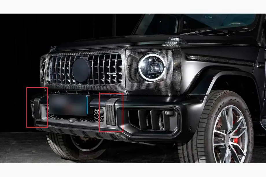 Mercedes třída G W465 2025– Sada nástavců na přední a zadní nárazník (pro G63 AMG, karbon) Fotografie 1