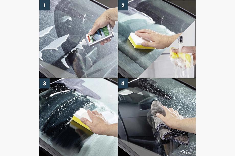 Intenzivní lešticí čistič skel 250 ml SONAX Scheiben Reinigungs Politur intensiv Fotografie 4
