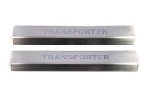 Volkswagen T5 Transporter 2003–2010 Nerezové kryty prahů Laser (2 ks) fotografie 2