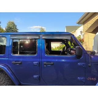 Okenní deflektory Niken Luxury (4 ks) Jeep Wrangler 2018– fotografie 1
