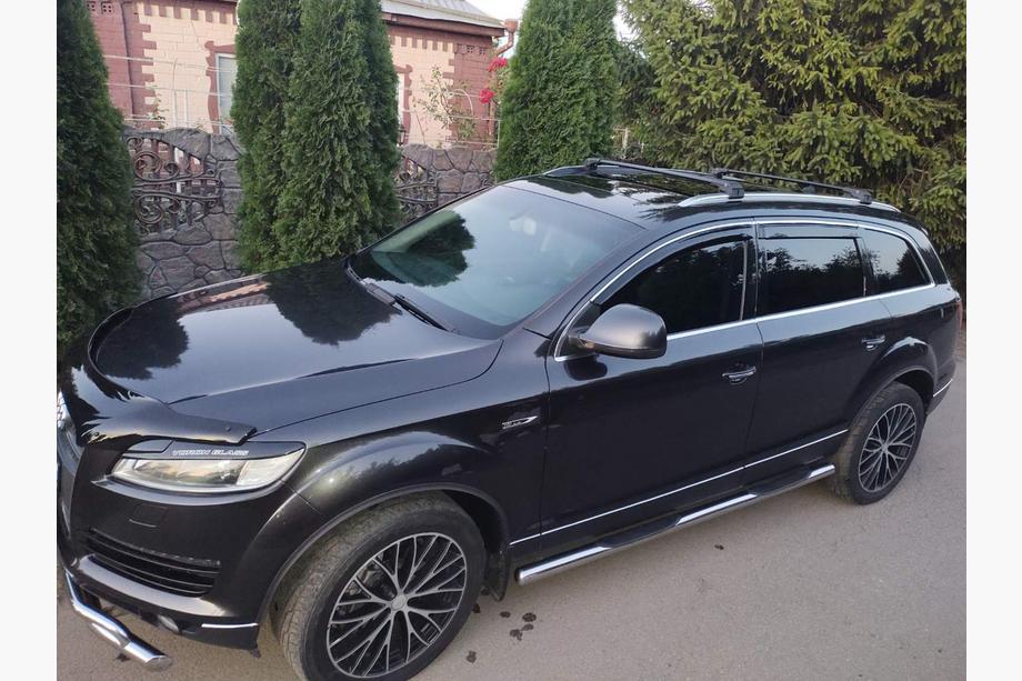Audi Q7 2005–2015 Střešní nosič (příčníky) pro integrované ližiny Skybar V2 120 cm (2 ks) Černá Image
