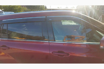 Toyota Highlander 2019– Okenní deflektory s chromovanou lištou Niken Luxury (4 ks) fotografie 8