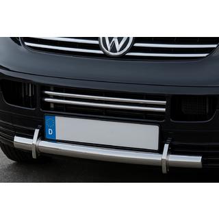 Nerezové lišty na mřížku nárazníku (2 ks) Volkswagen T5 Transporter 2003–2010 fotografie 1