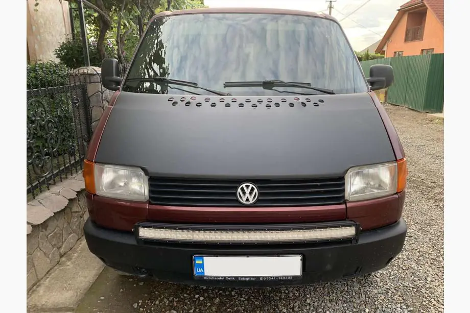 Volkswagen T4 Transporter 1990–2003 Potah kapoty na rovnou kapotu (koženka) Image