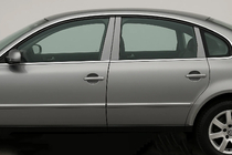 Volkswagen Passat B5 1997–2005 Nerezové lišty sloupků dveří (6 ks) fotografie 1