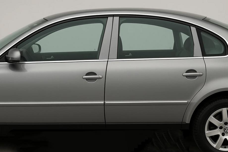 Volkswagen Passat B5 1997–2005 Nerezové lišty sloupků dveří (6 ks) Image