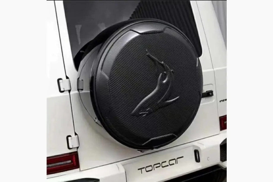 Mercedes G-Class W463 1990–2018 Kryt rezervního kola Topcar-Style (karbon) Image