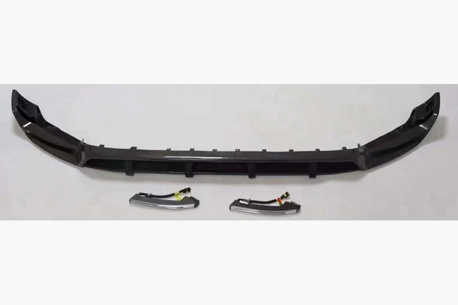 Mercedes G-Class W463 2018–2024 Lip spoiler předního nárazníku (pro G63 AMG, suchý karbon) Image