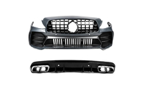 Mercedes C-Class W205 2014–2021 Sada body kitu se zadním difuzorem (design Black Mamba C63GT) fotografie 3