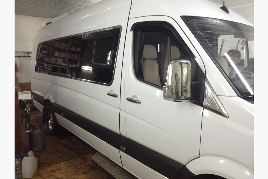 Mercedes Sprinter W906 2006–2018 Zlevněné chromové kryty zrcátek (1 ks) Fotografie 5