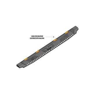 Boční nášlapy Dakar V1 s LED (2 ks, kov) fotografie 3