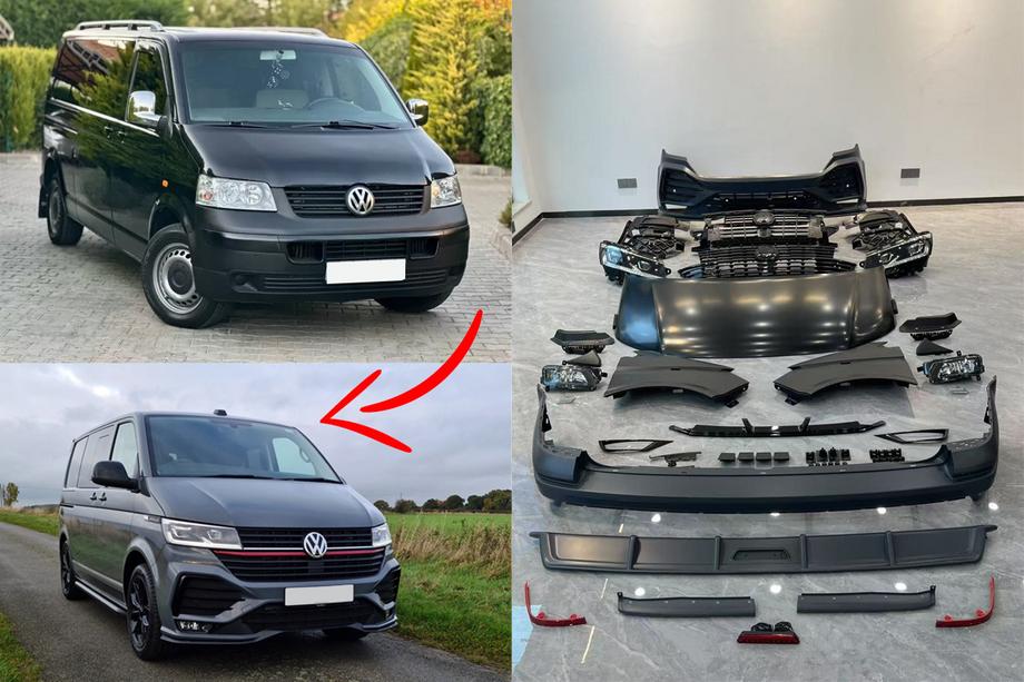 Volkswagen T5 Transporter 2003–2010 Faceliftová sada na T6.1 Sportline Fotografie 1