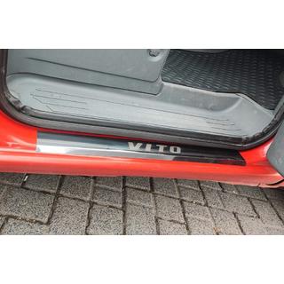 Kryty prahů Carmos (2 ks, nerezová ocel) Mercedes Vito W639 2004–2014 fotografie 1