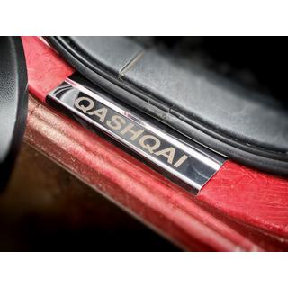 Kryty prahů (Carmos V1, 4 ks, nerez) Nissan Qashqai 2007–2010 fotografie 3
