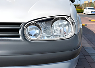 Volkswagen Golf 4 1997–2006 Chromové rámečky světlometů „brýle“ V2 (2 ks, plast) fotografie 1