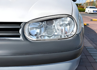 Volkswagen Golf 4 1997–2006 Chromové rámečky světlometů „brýle“ V3 (2 ks, plast) fotografie 1