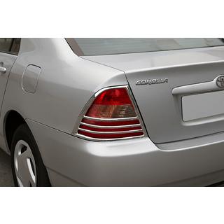 Chromové kryty zadních světel (2002-2004, 2 ks, plast) Toyota Corolla 2002–2007 fotografie 1
