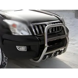 Vysoký nerezový ochranný rám (bullbar) Toyota Land Cruiser Prado 120 2002–2009