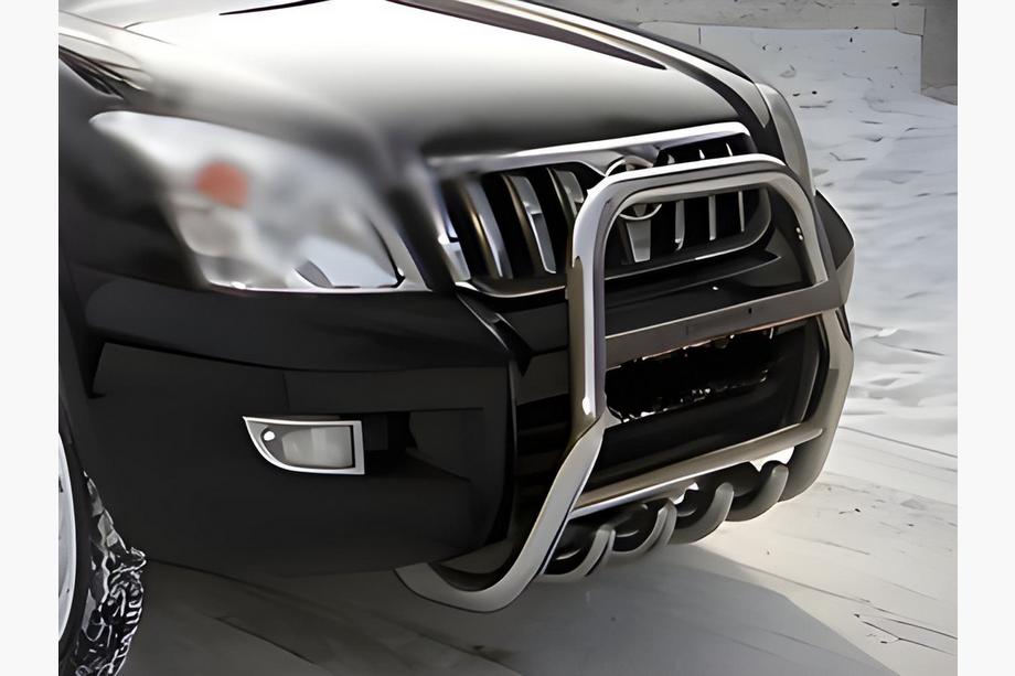 Toyota Land Cruiser Prado 120 2002–2009 Vysoký nerezový ochranný rám (bullbar) Image