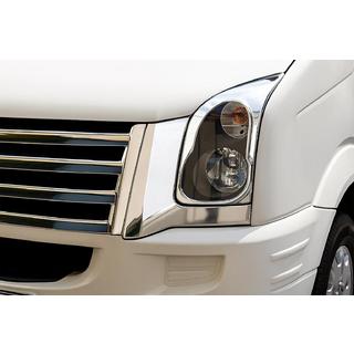 Nerezové kryty světlometů (2 ks) Volkswagen Crafter 2006–2016 fotografie 3