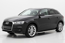 Audi Q3 2011–2019 Boční prahy Maydos V1 (2 ks, hliník ↗ nerez) fotografie 1