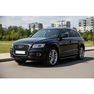 Boční prahy Allmond Black (2 ks, hliník) Audi Q5 2008–2017 fotografie 1