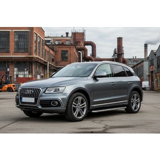 Boční prahy Maydos V1 (2 ks, hliník ↗ nerez) Audi Q5 2008–2017 fotografie 1