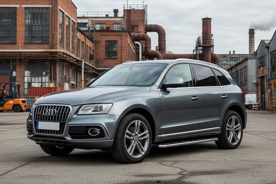 Audi Q5 2008–2017 Boční prahy Maydos V1 (2 ks, hliník ↗ nerez) Image