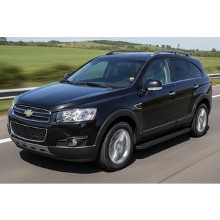 Boční prahy Allmond Black (2 ks, hliník) Chevrolet Captiva 2006–2019 fotografie 1