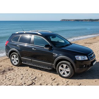 Boční nášlapy RedLine Black (2 ks, hliník) Chevrolet Captiva 2006–2019 fotografie 2