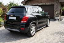 Chevrolet Trax 2012–2023 Boční prahy Maydos V1 (2 ks, hliník ↗ nerez) fotografie 1