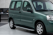 Peugeot Partner 1996–2008 Boční prahy Tayga Grey (2 ks, hliník) fotografie 1