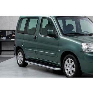 Boční prahy Tayga Grey (2 ks, hliník) Peugeot Partner 1996–2008 fotografie 1