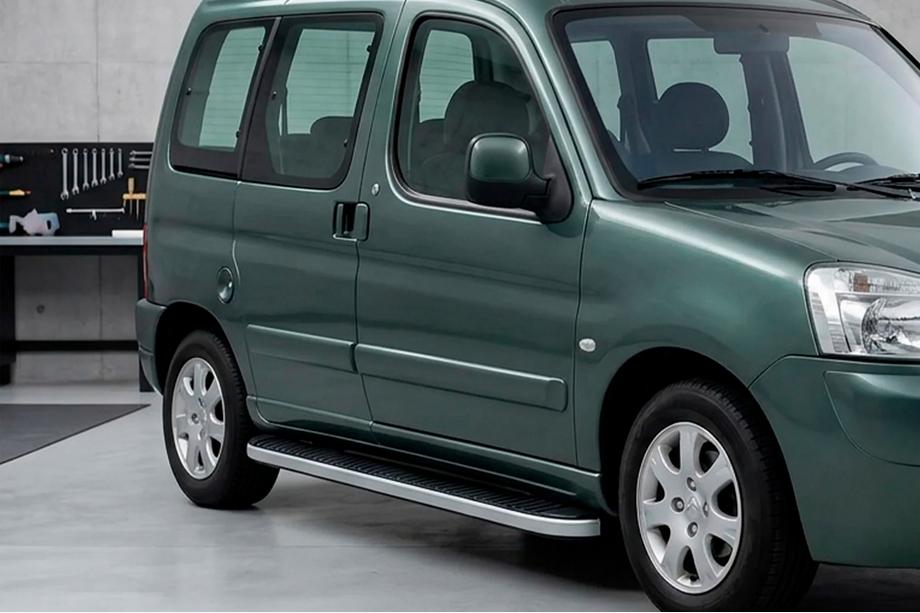 Peugeot Partner 1996–2008 Boční prahy Tayga Grey (2 ks, hliník) Image