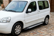 Peugeot Partner 1996–2008 Boční nášlapy Line (2 ks, hliník) fotografie 1