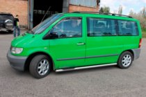 Mercedes Vito W638 1996–2003 Boční nášlapy – nerezové trubky (2 ks) Ø70 mm fotografie 3