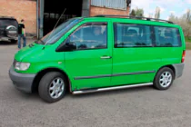 Mercedes Vito W638 1996–2003 Boční nášlapy – nerezové trubky (2 ks) fotografie 3