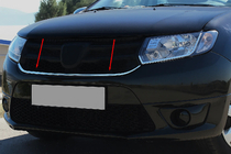 Dacia Logan MCV 2013–2020 Nerezová lišta pod mřížku chladiče (1 ks) fotografie 1