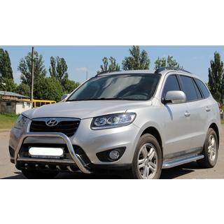 Přední ochranný rám (bull bar) WT003 (nerez) Hyundai Santa Fe 2 2006–2012 fotografie 4
