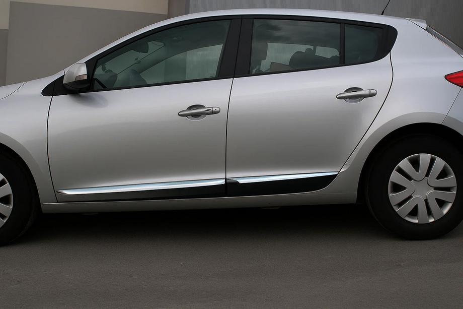 Renault Megane III 2009–2016 Dveřní lišty (HB, 4 ks, nerez) Image